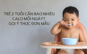 trẻ 2 tuổi cần bao nhiêu calo mỗi ngày