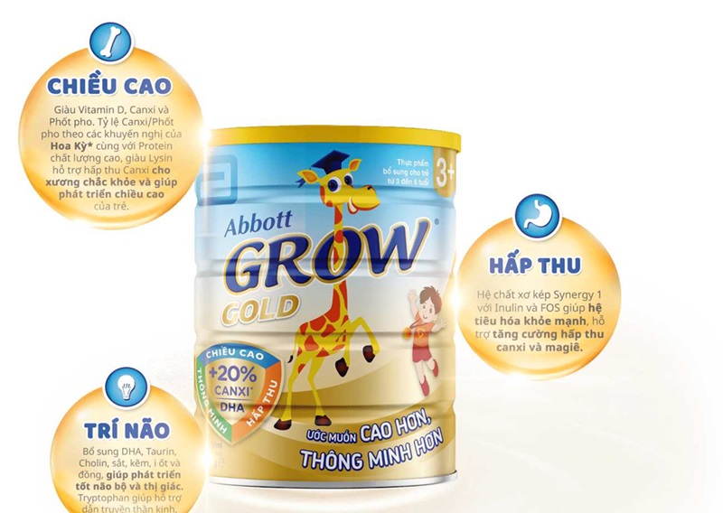 Những yếu tố cần khi chọn sữa giúp tăng cân và chiều cao (đạm, canxi, vitamin D, etc.)